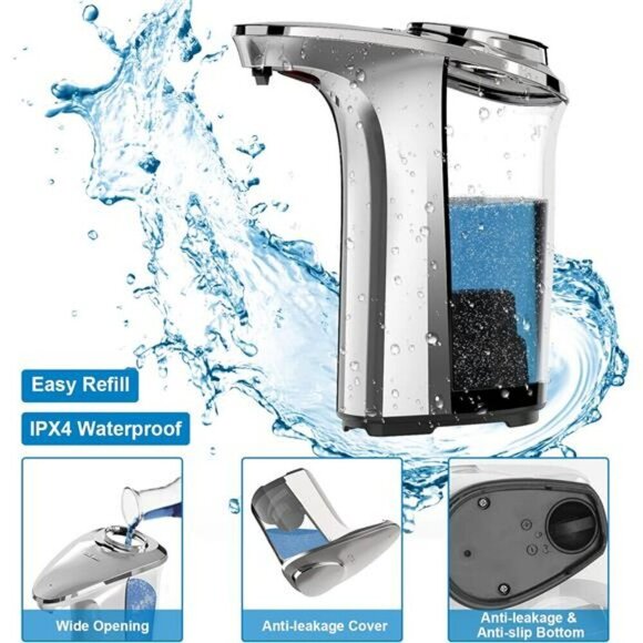 Automatic Soap Dispenser Touchless Dish Soap Dispenser 17oz/500ml with Infrared - Picture 5 of 6
